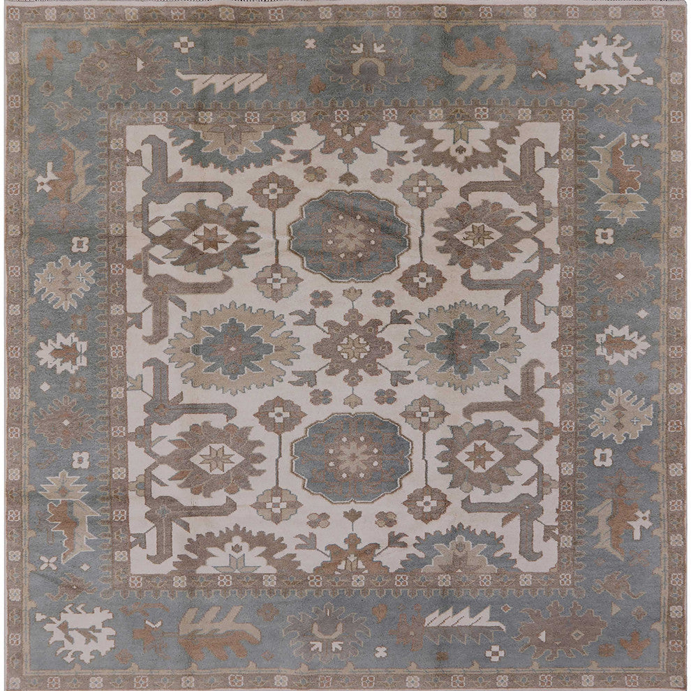 Ahgly Company Indoor Square Mid-Century Modern Area Rugs, 8' Square