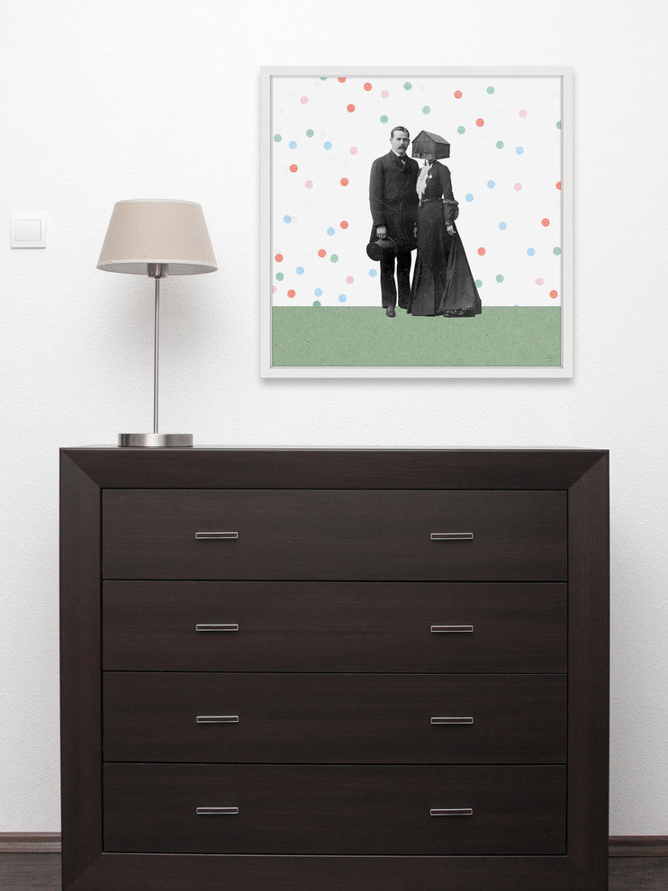 Marmont Hill, "Pareja Piedras" by Bengoa Vazquez Framed Painting Print, 32x32