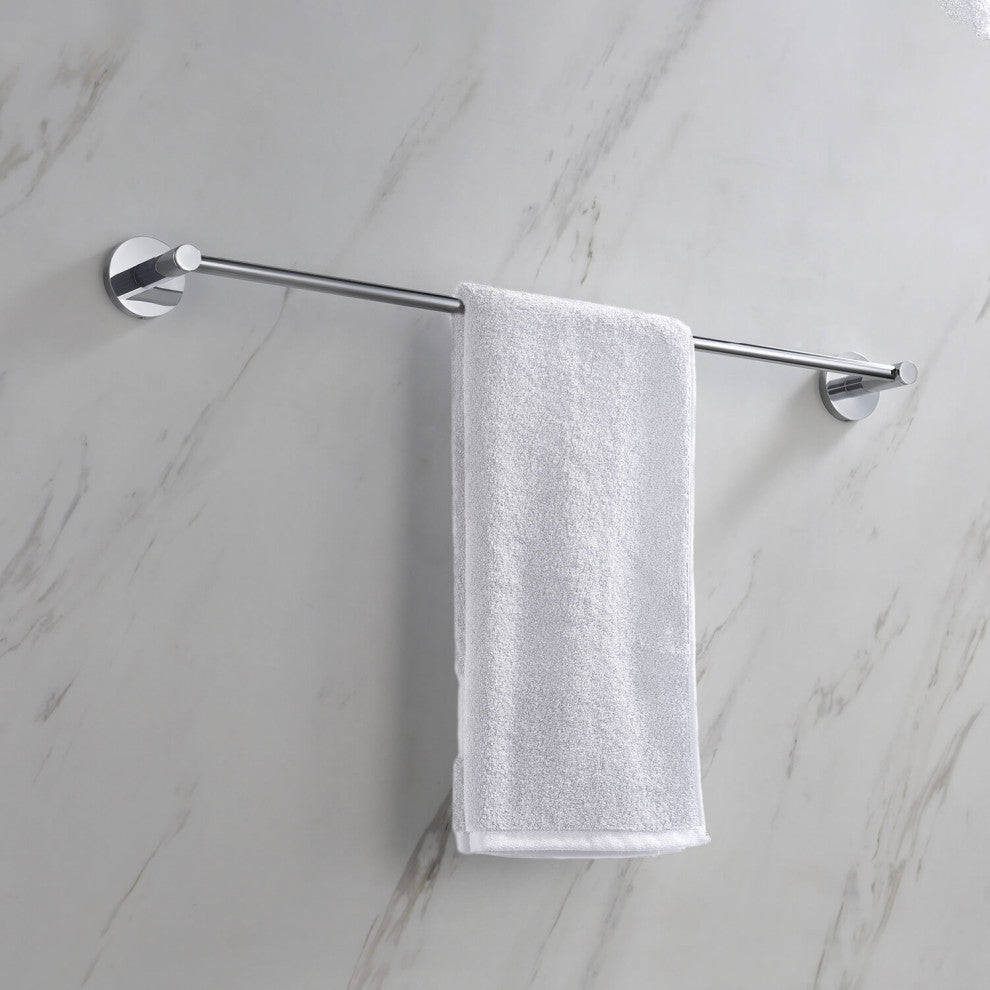 Circular 24" Bathroom Towel Bar KBA1404, Chrome