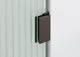 34"x86.75" Frameless Shower Door, Arched Fluted Single Fixed Panel, Oil Rubbed Bronze