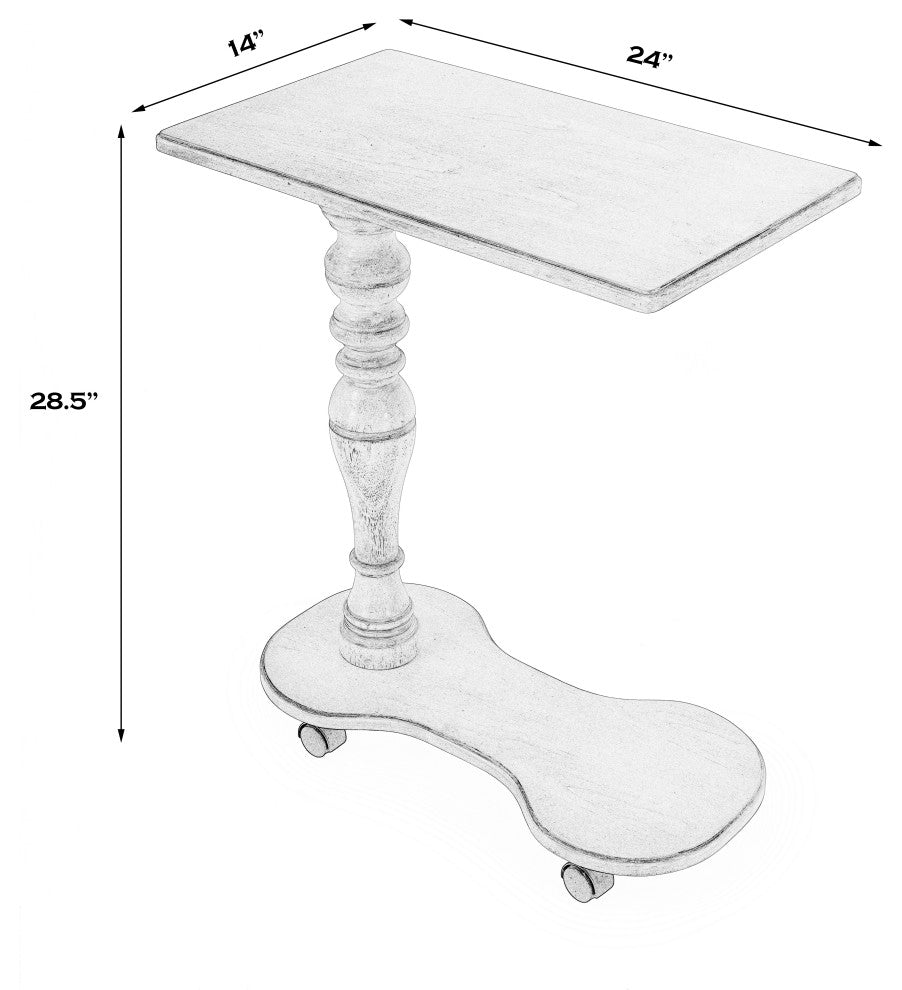 Mabry Mobile Tray Table, Beige