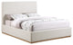Monaco Boucle Fabric Upholstered Bed, Cream, King