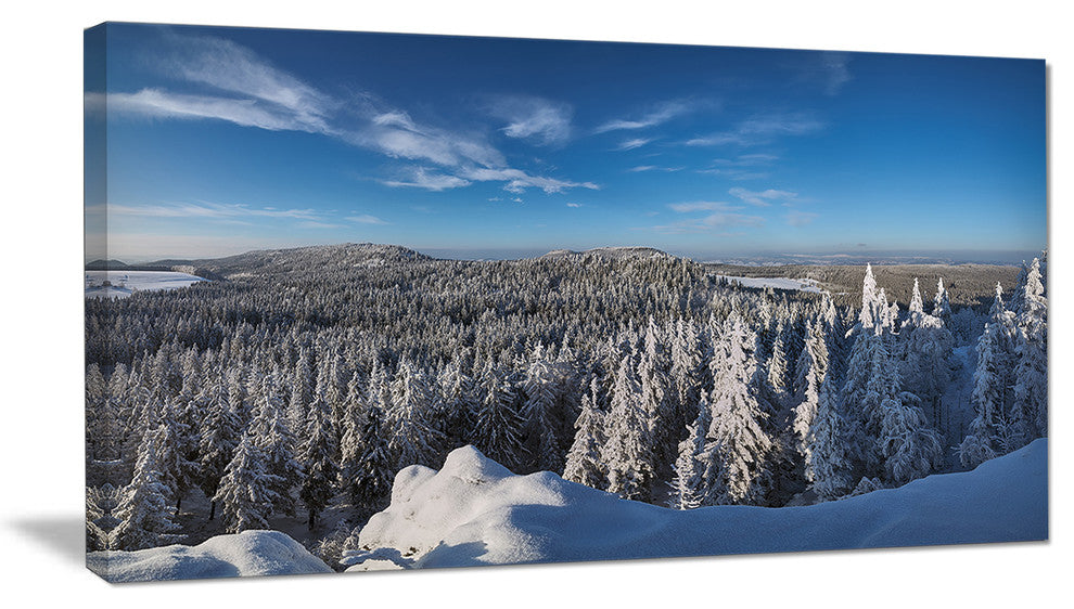 "Gory Stolowe From Szczeliniec Mountains" Landscape Wall Art, 32"x16"