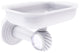 Pacific Beach Wall-Mount Soap Dish Holder with Twist Accents, Matte White