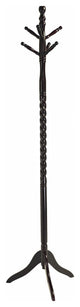 Wood Swivel Coat Rack Stand, Espresso