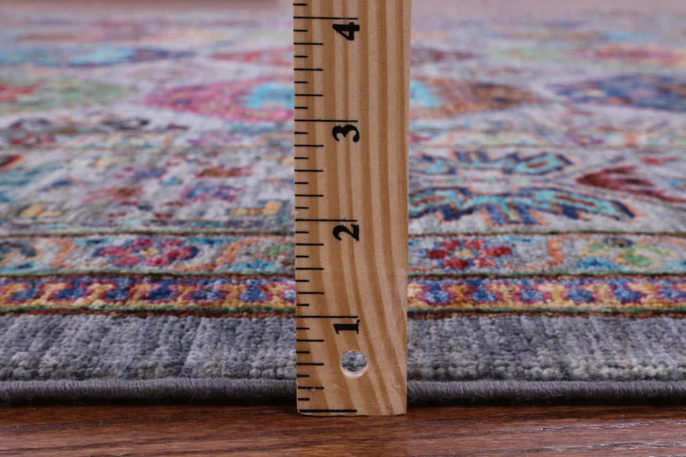 Fine Turkmen Ersari Hand Knotted Rug 8' 2" X 9' 7" Q10563