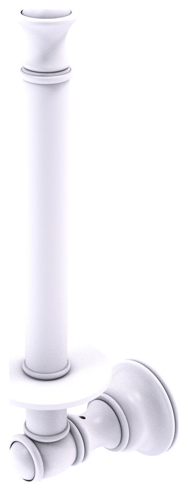 Carolina Upright Toilet Paper Holder, Matte White