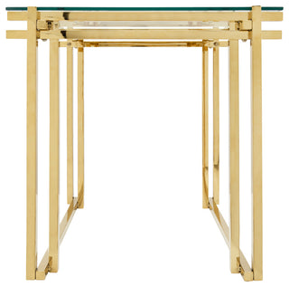 Metal 24" Side Table, Gold