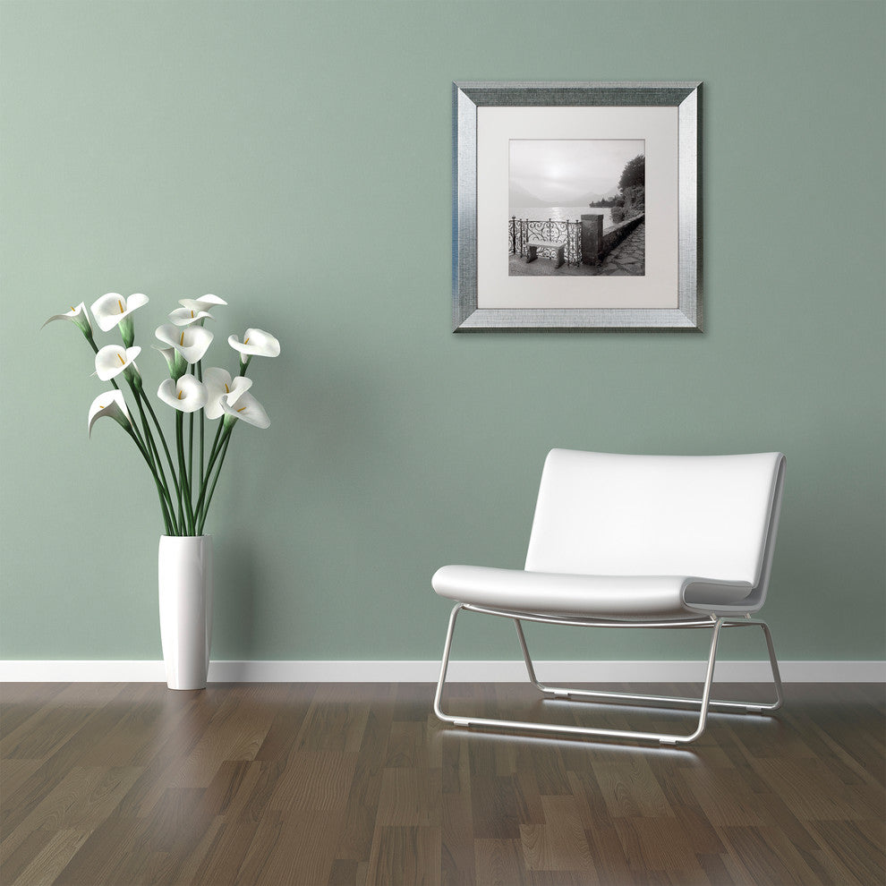 Alan Blaustein ''Lake Vista I'' Art, Silver Frame, White Mat, 16x16