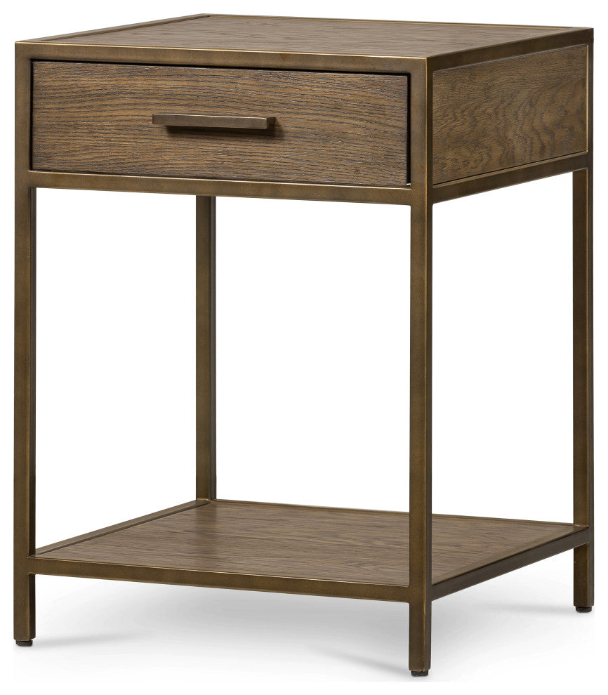 Mason Nightstand, Dark Hazel