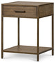 Mason Nightstand, Dark Hazel
