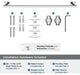Appoint Traditional Towel Bar, Chrome, 24" Center-to-Center