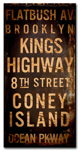 Color Bakery 'Brooklyn I' Canvas Art, 12"x24"