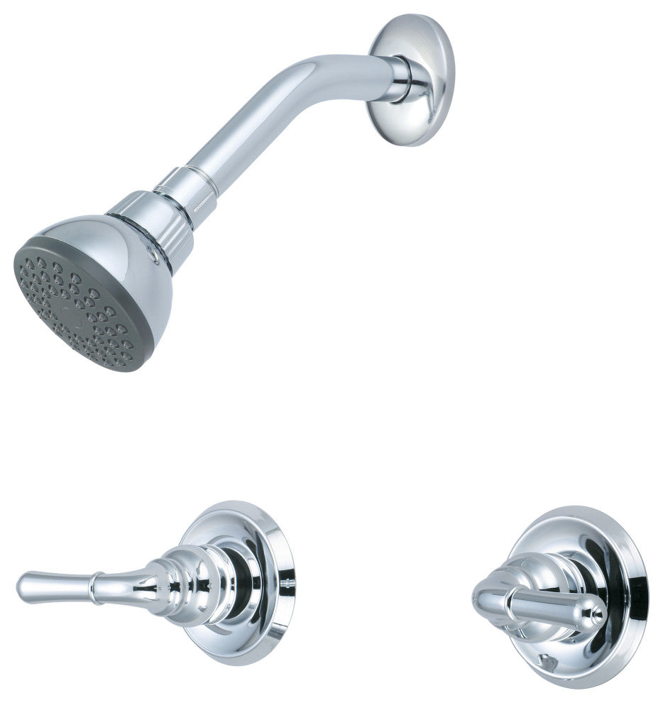 Elite Two Handle Shower Set, Polished Chrome