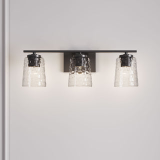 3 Light 23 in. Matte Black Vanity Light