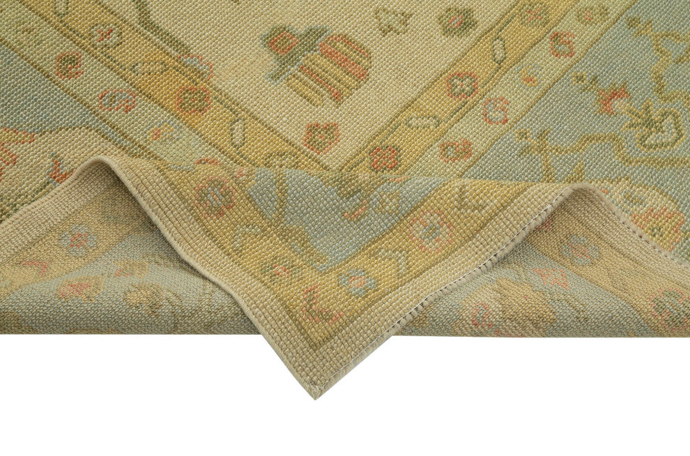 Rug N Carpet - Hand-Knotted Oriental 8' 6" x 11' 3" Wool Oushak Area Rug