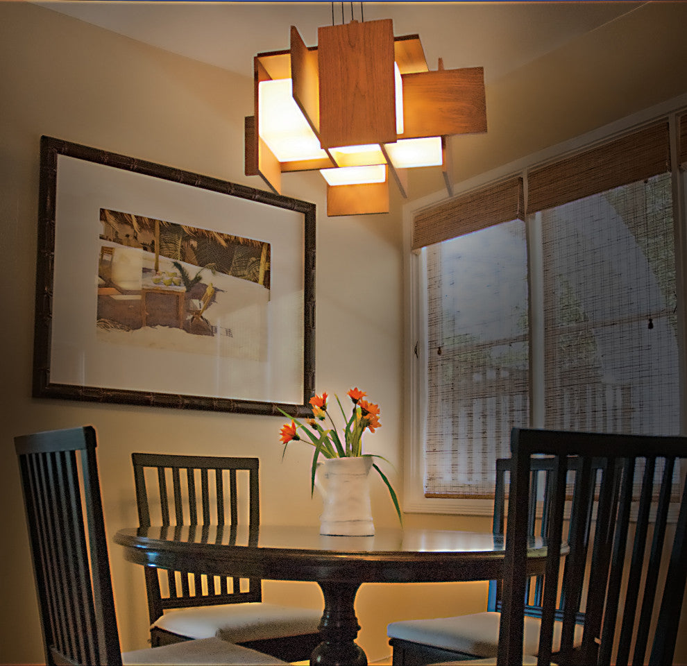 Claudo LED Pendant, Walnut