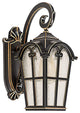 Garden Wall Lantern Outdoor Wall Mount Light Fixture With Seeded Glass Shade