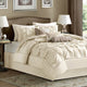 Madison Park Laurel 7 Piece Tufted Comforter Set in Ivory
