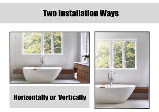 Rectangle Framed Bathroom Vanity Mirror Accent Wall Mirror, Black, 30"x36