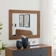 Frame Wall Mirror, Walnut, Wood, Modern, Mid Century Bedroom Living Guest Suite