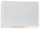Ambiance Large ADA Wide Rectangle Wall, 12",  Gloss White/Gloss White