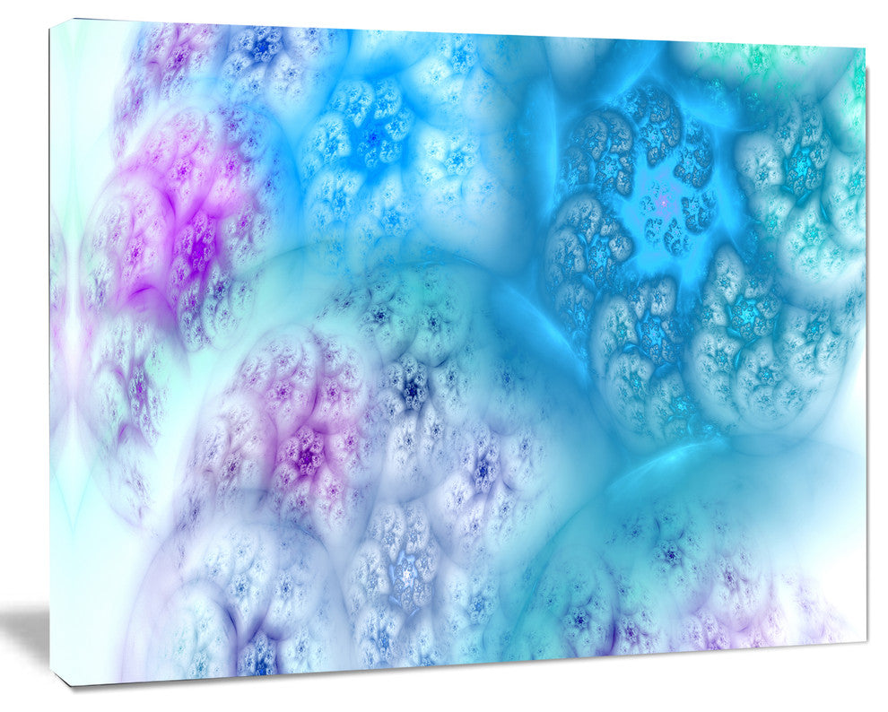 Clear Blue Magic Stormy Sky, Oversized Abstract Canvas Art Print, 60x40