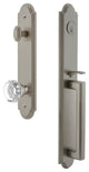 Arc 1-Piece Dummy Handleset, D Grip and Chambord Knob, Satin Nickel, 848507