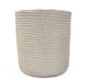 Grey Cross Weave Vase Large
