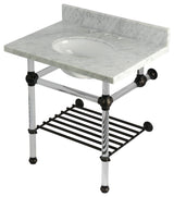 KVPB3030MAB5 30" Console Sink with Acrylic Legs (8", 3 Hole)