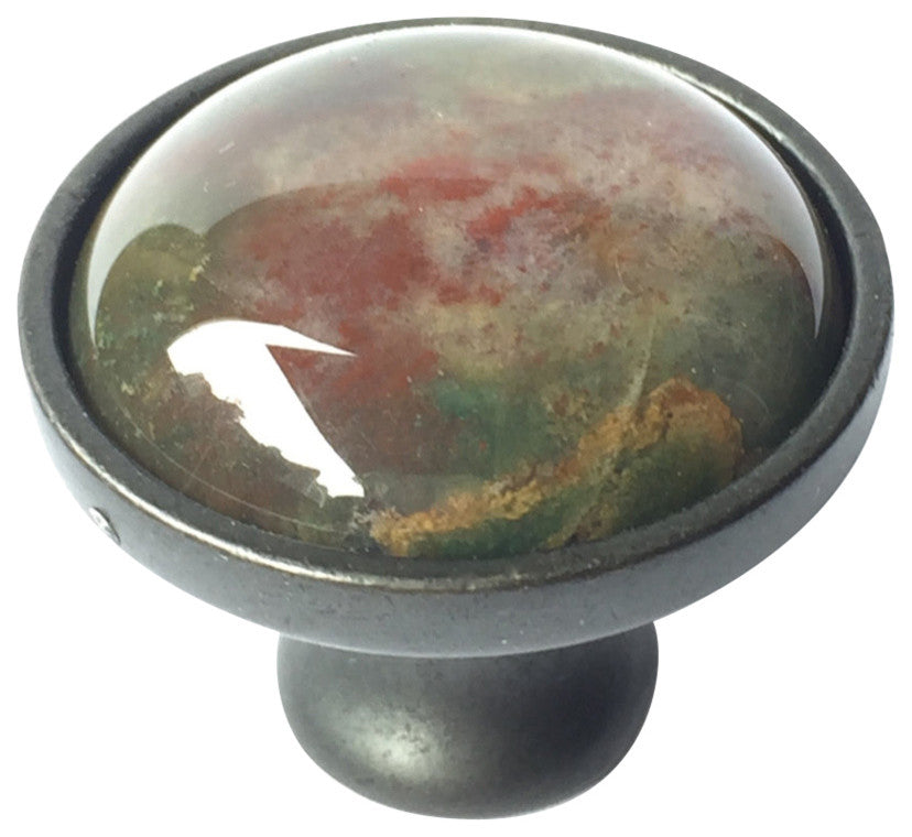 Red Indian Stone Knob