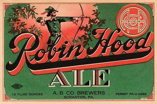 Robin Hood Ale - Fine Art Giclee Print 24" x 36"