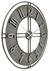 Urban Metal Industrial Clock 23.5 Inches