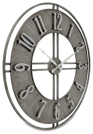 Urban Metal Industrial Clock 23.5 Inches