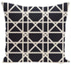 Trellis Geometric Print Pillow, Navy Blue, 18"x18"