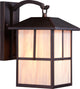 Nuvo 1-Light Incandescent Claret Bronze Tanner Outdoor Light Fixture