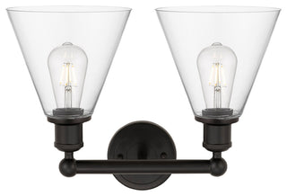 Berkshire 2-Light 17" Bath Vanity Light, Oil Rubbed Bronze Finish, Clear Shade