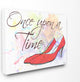 "Watercolors Once Upon A Time Slippers" Oversized Stretched Canvas Wall Art