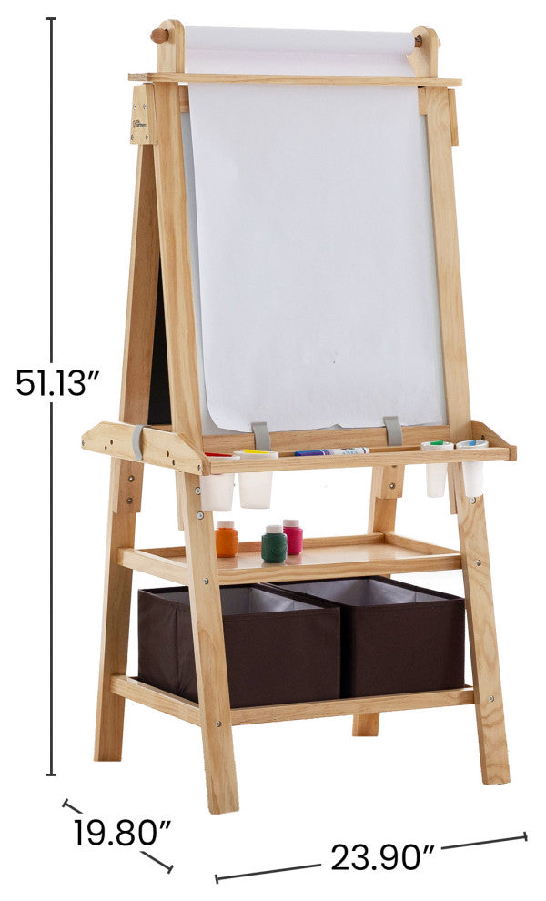 Little Partners Deluxe Learn and Play Art Center, Natural