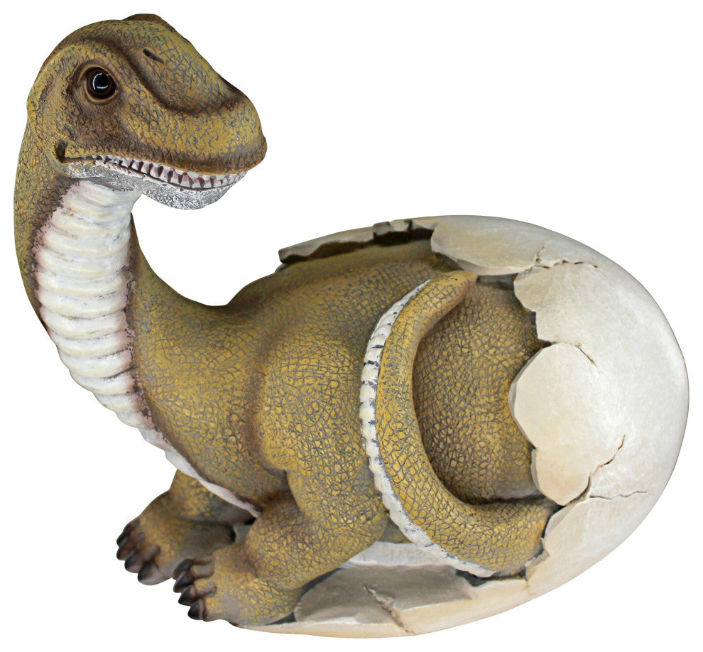 Baby Brachiosaurus Dino Egg Statue