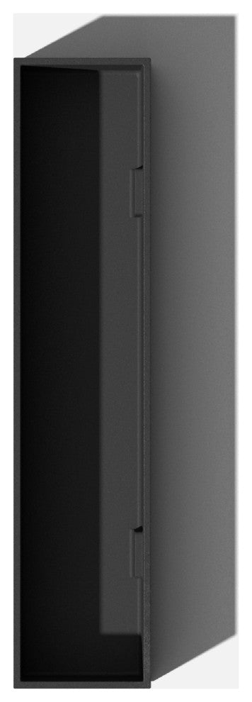 GEO Series Plastic Planter, Black, Short, 2 Pack