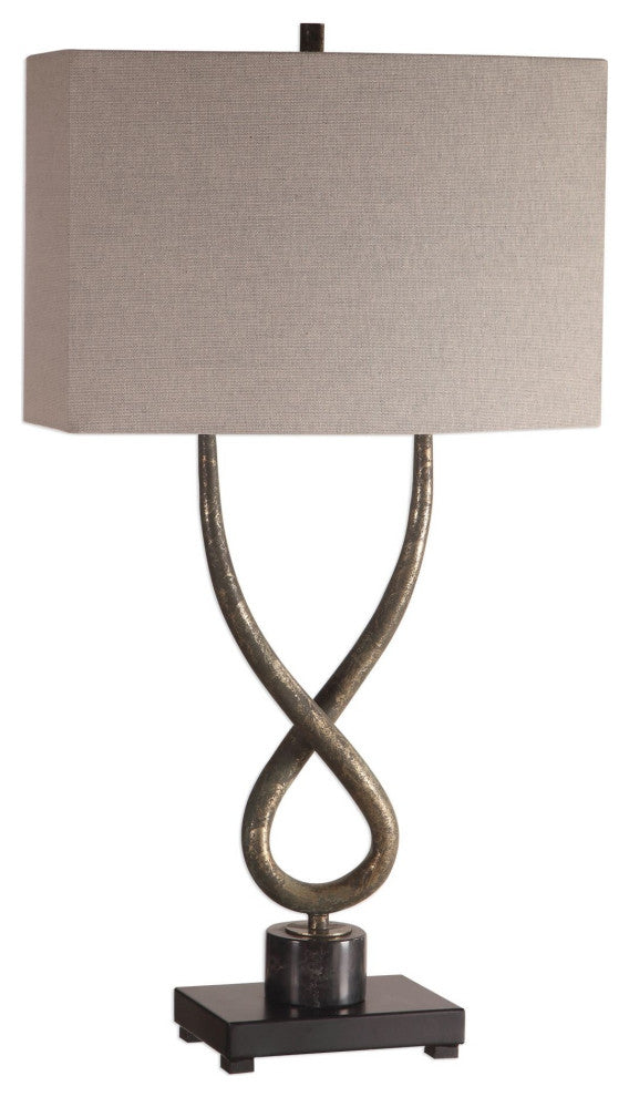 Uttermost 27811-1 Talema 1 Light 30-1/2" Tall Accent Table Lamp - Aged Silver