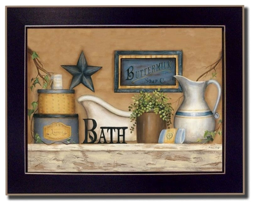 "Buttermilk Soap" By Carrie Knoff, Printed Wall Art, Ready To Hang, Black Frame