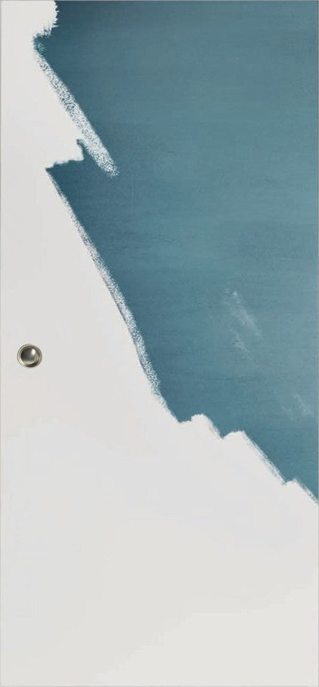 Pre-Hung Modern Interior Door 36 x 80 & Hardware | Planum 0010 Paintable