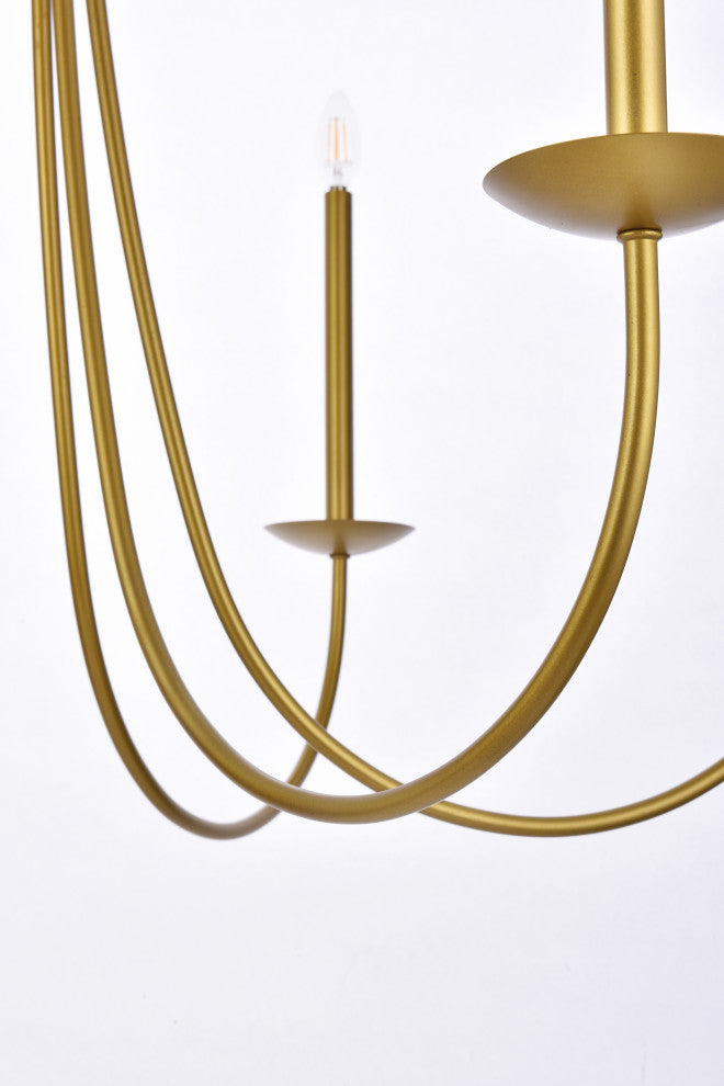 Chloe 42" Pendant, Brass