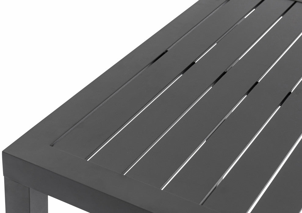 Maldives Outdoor Patio Square Bar Table, Grey