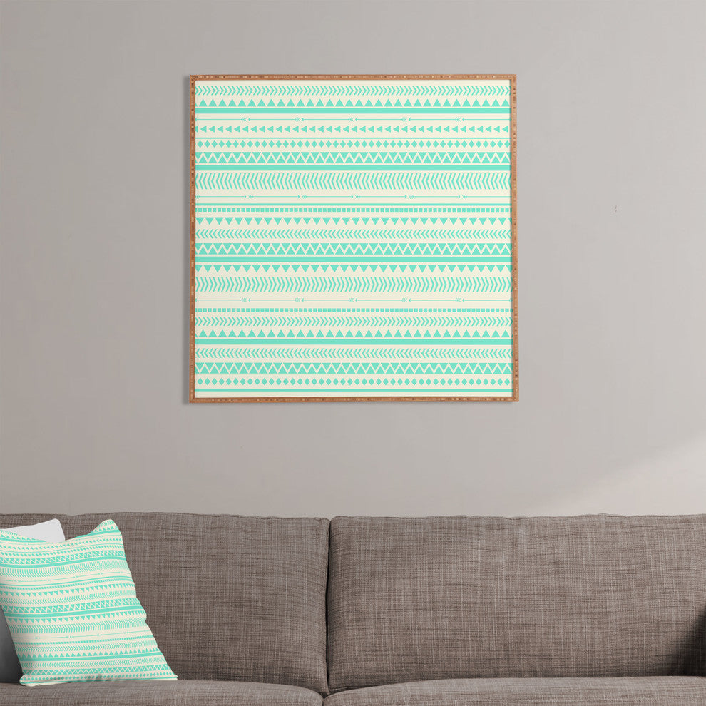 Deny Designs Allyson Johnson Mint Tribal Framed Wall Art