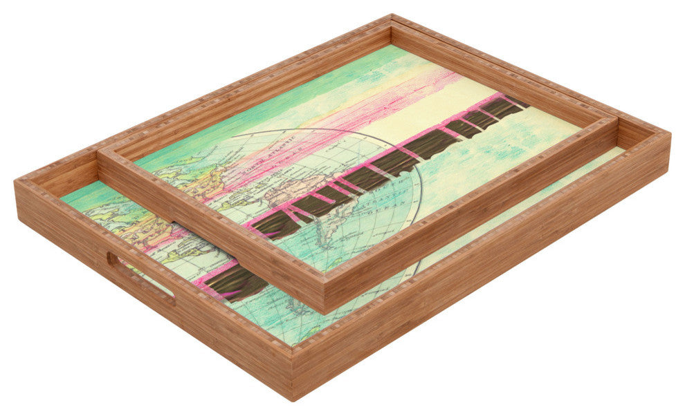 Deny Designs Dash And Ash World Traveler I Rectangular Tray