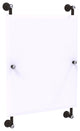 Carolina Crystal Frameless Rail Mounted Mirror, Oil Rubbed Bronze