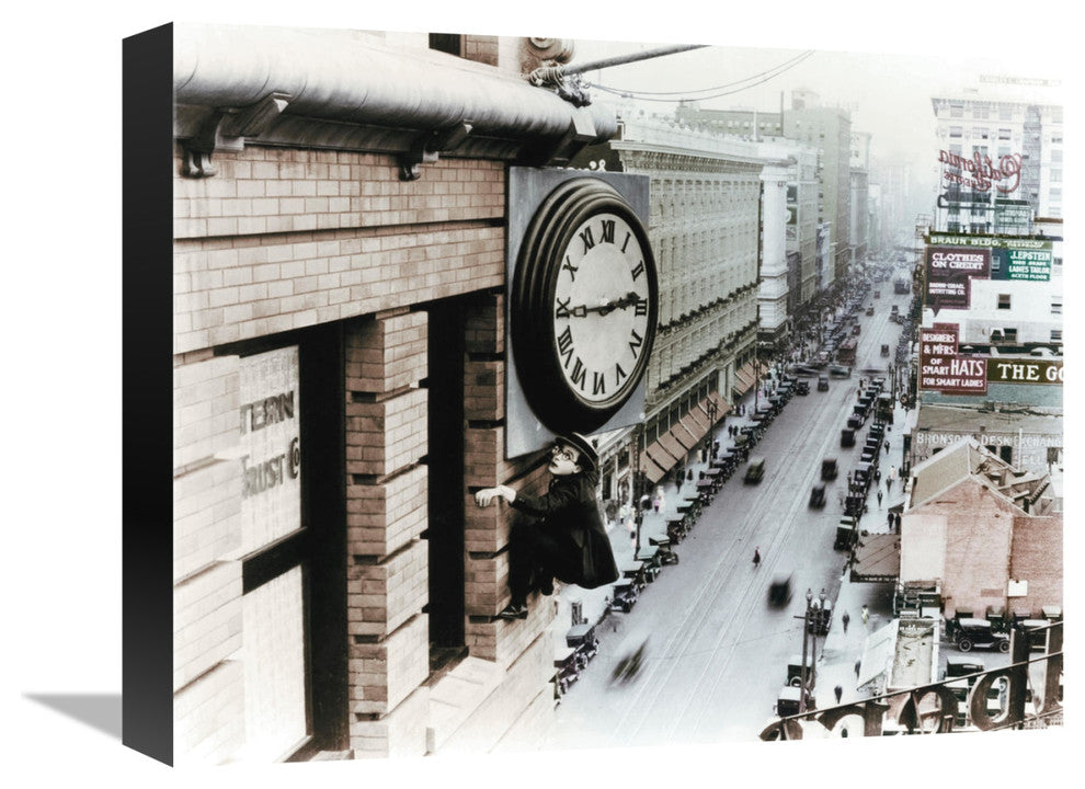 "Harold Lloyd" Stretched Canvas Giclee by Hollywood Photo Archive, 16"x13"